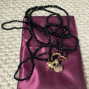 Christian Dior Pure Poison Black Crystal Necklace